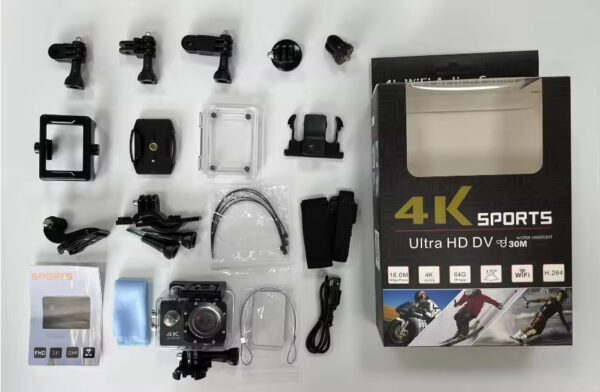 📷 4K Акциона Камера со Целосен Сет Додатоци