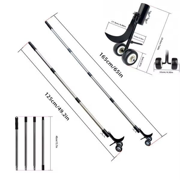 🌿 Професионална алатка за отстранување плевел со тркала и рачка